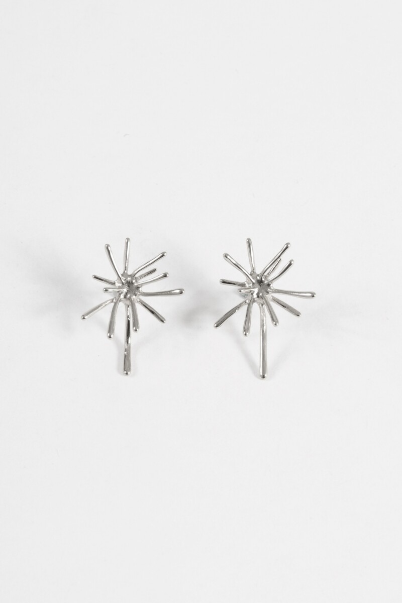 Caravanas sol acero plateado