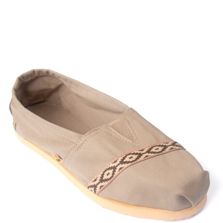 Alpargatas Lona Guarda Pampa Beige