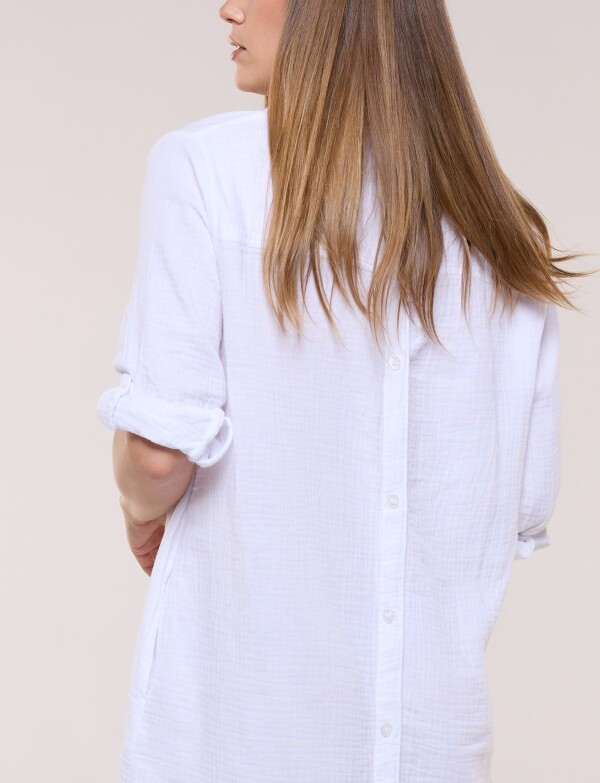 Vestido Botones BLANCO