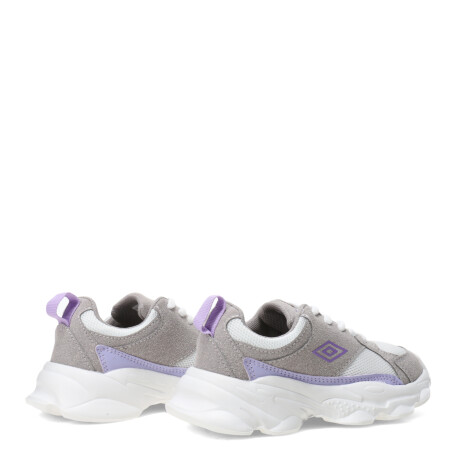 Championes de Niña Umbro Flit Gris - Violeta