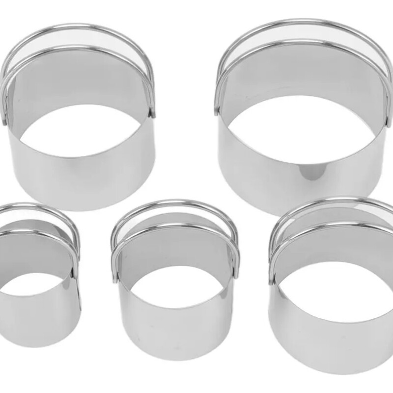 Jgo. de Cortantes borde filo liso 5 pzas. en acero inox F/DCS-05F Jgo. de Cortantes borde filo liso 5 pzas. en acero inox F/DCS-05F