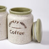 SET FRASCO CERAMICA BLANCO 3PZAS 10X13.5CM Unica