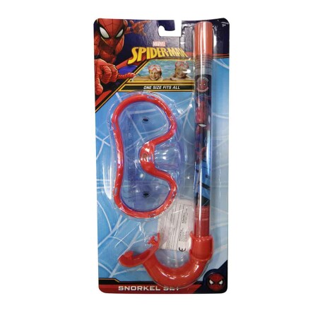 Set de playa infantil Spiderman Snorkel Máscara de Buceo 001