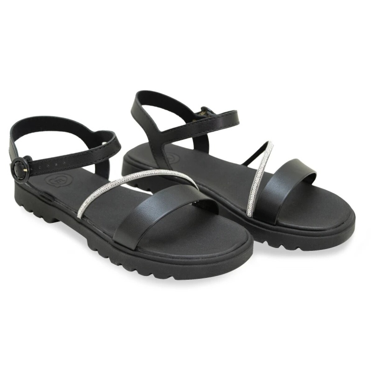 Sandalias Molekinha Zuecos de Mujer - 2344.129-28576 - Negro-cristal 