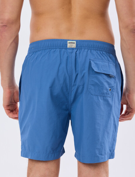 SHORT DE BAÑO LISO Celeste
