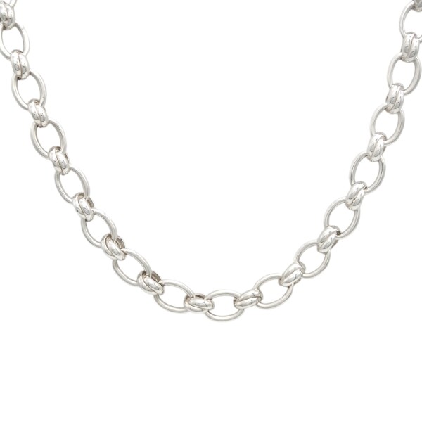 Cadena Rolo Oval-Plata 925-Sin Piedra-CD3227 Sinpiedra