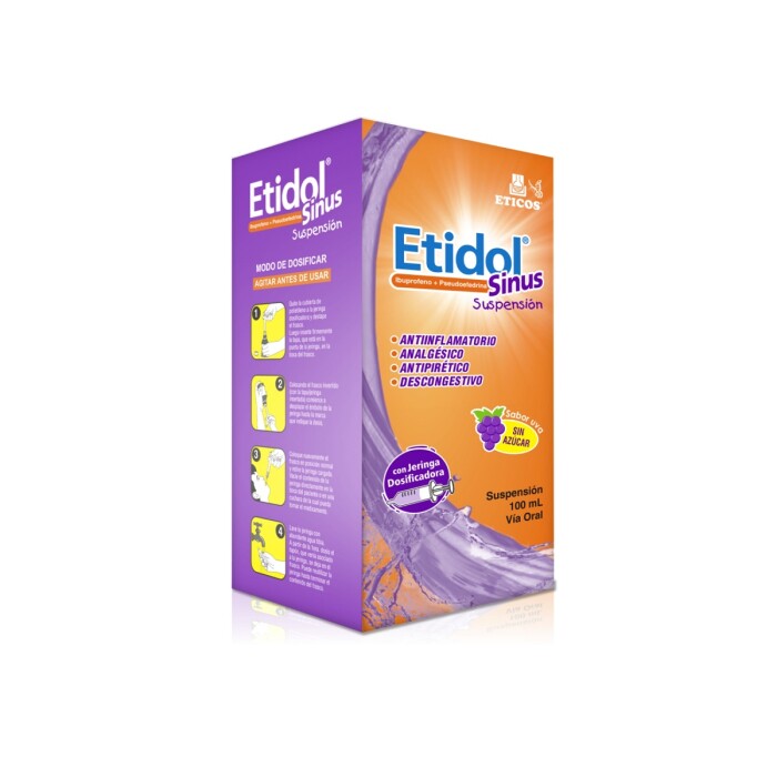 ETIDOL SINUS SUSP. FRASCO X 100 ML. única