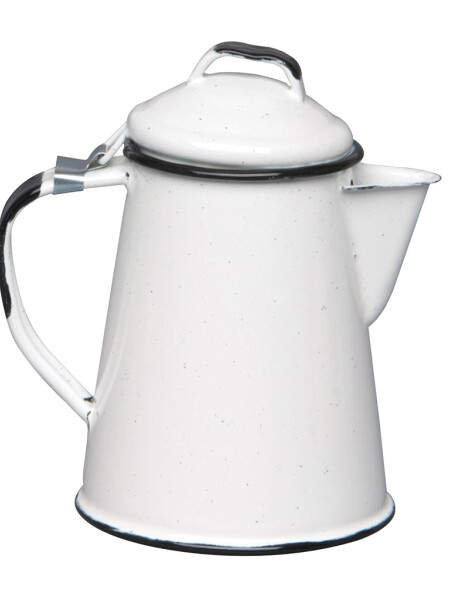 CAFETERA 600ML ACERO VITRIFICADO BLANCO B/NEGRO CINSA CAFETERA 600ML ACERO VITRIFICADO BLANCO B/NEGRO CINSA