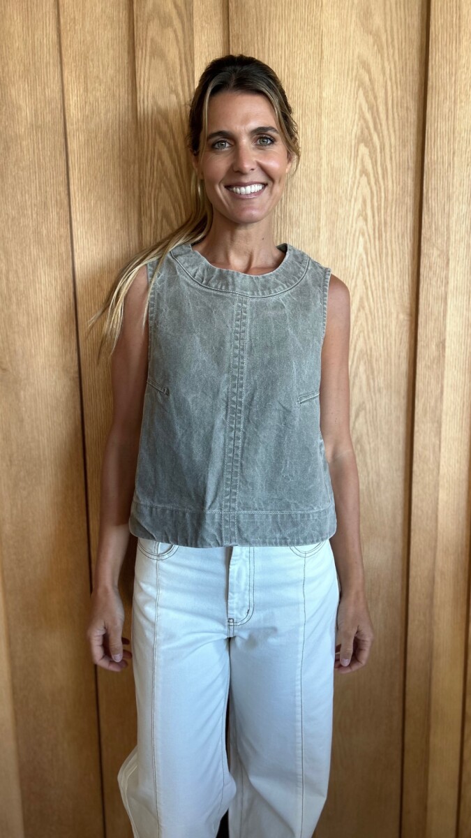 Chaleco Cadaqués - Denim Taupe 