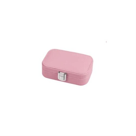 Joyero rectangular 12 cm x 7 cm x 4 cm Rosado
