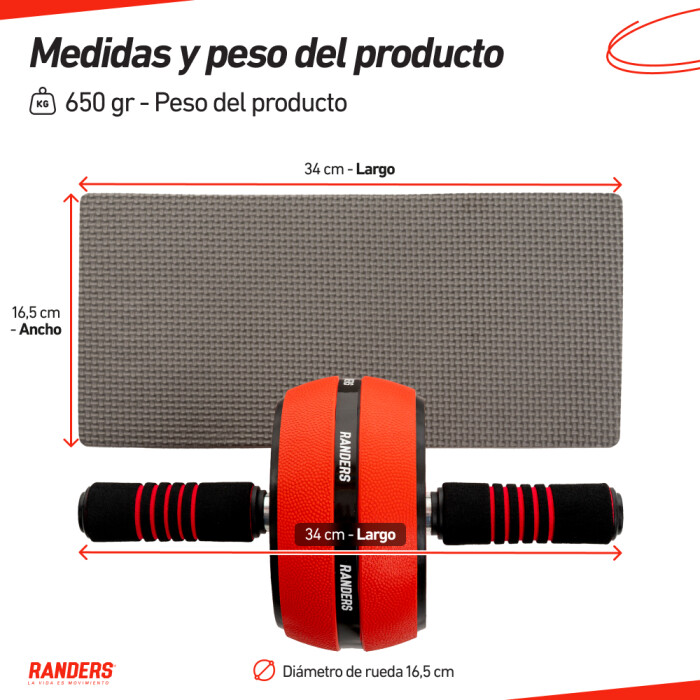 Rueda para Abdominales Ab Wheel - Randers Rueda para Abdominales Ab Wheel - Randers