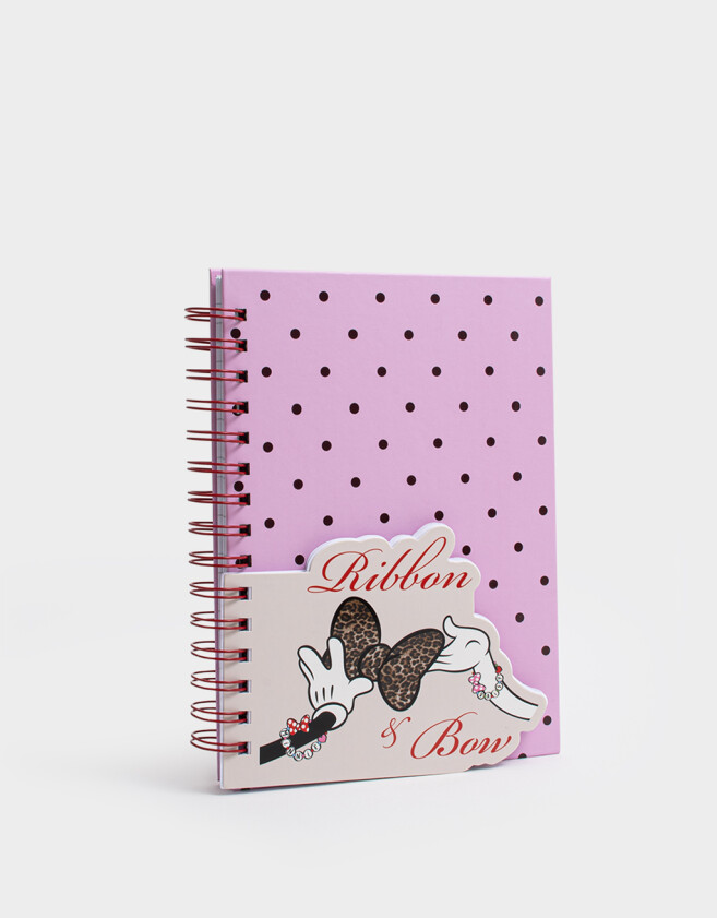 Anotadores Cuadernos y Memos Cuaderno A5 Anillado Con Memo Y Stickers Rosa - Rosa Claro