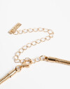 Bijouterie Set Metal Bijou Set Collar Metal Y Aros Argolla Bold - Dorado