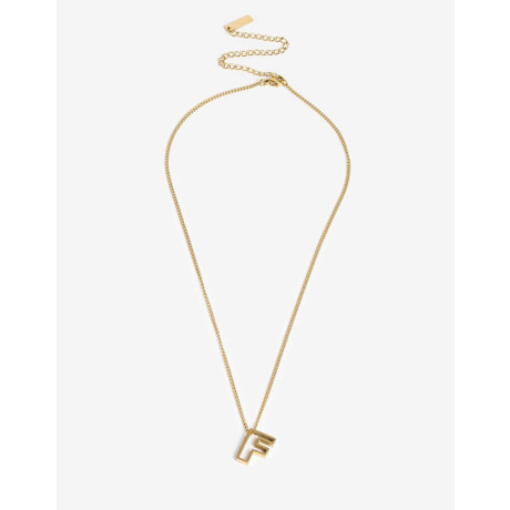 Cadena Corta con Dije Metal Dorado