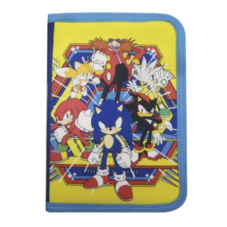 Cartuchera de 1 Piso Infantil Sonic