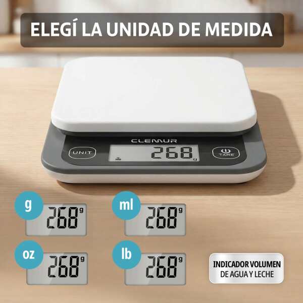 Balanza Digital de Cocina IMBACK con Precisión 1g a 5kg Compacta Moderna Color Negro Balanza Digital de Cocina IMBACK con Precisión 1g a 5kg Compacta Moderna Color Negro