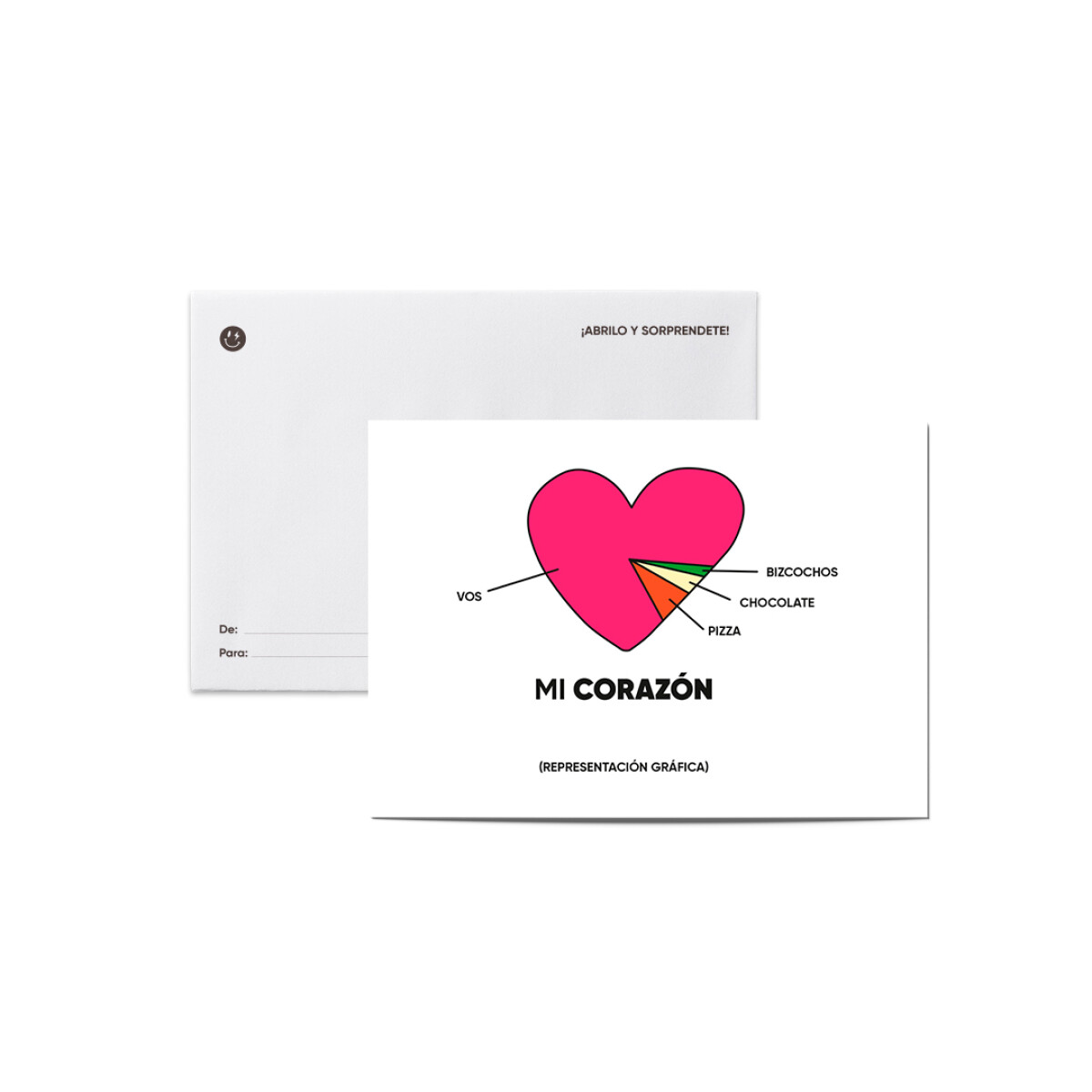 Tarjeta con sobre Mi Corazón 