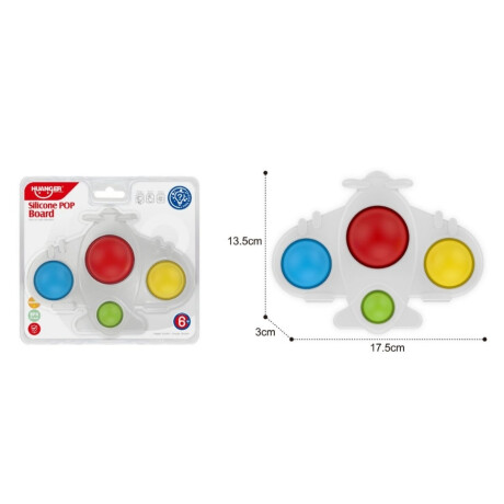 Pop It Huanger He0143 Sensorial De Silicona 17.5X13.5X3Cm Ub HELICOPTERO