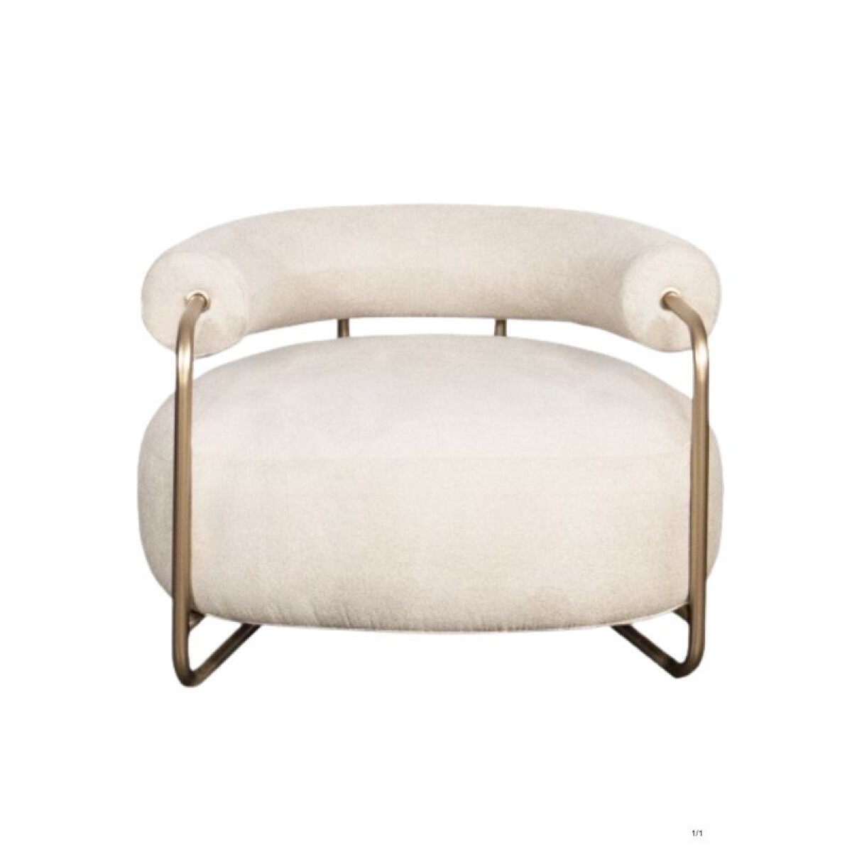 Butaca Bola - Bouclee Creme / Oro 