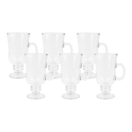 Set de 6 jarras de vidrio para capuchino Set de 6 jarras de vidrio para capuchino