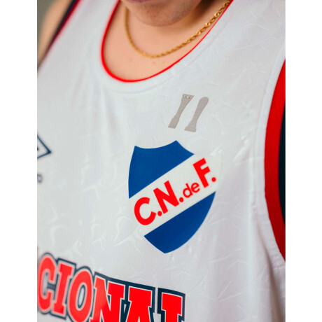 Remera Oficial Basket 2025 Nacional de Hombre Blanco