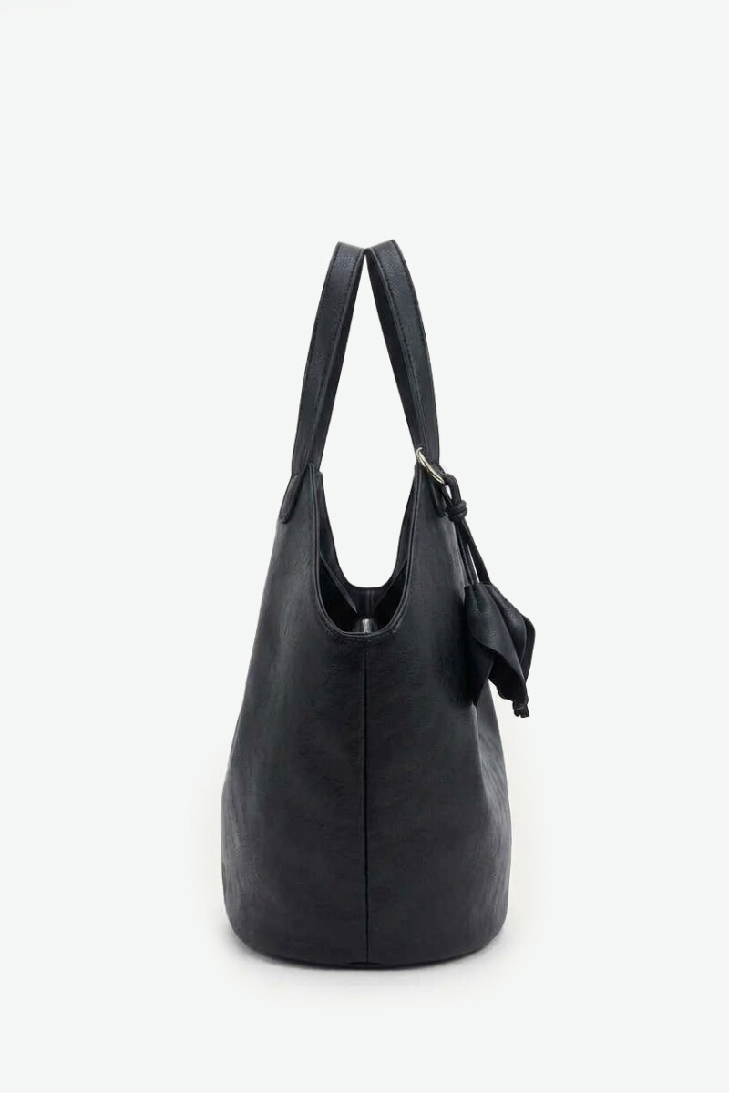 Cartera tote hobo negro