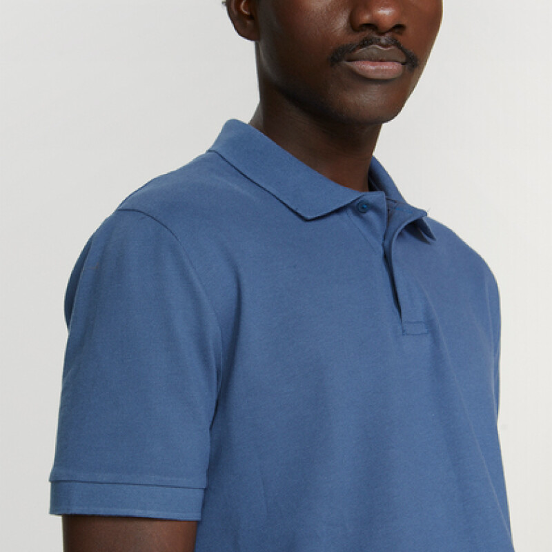 CAMISA POLO MM MASC AZUL MEDIO