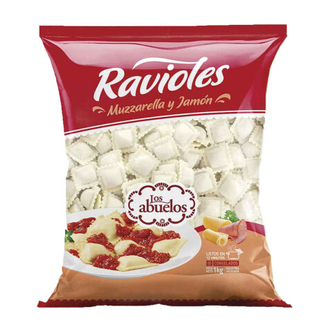 Ravioles de Jamon y muzzarella Los Abuelos 1 KG Ravioles de Jamon y muzzarella Los Abuelos 1 KG
