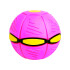 Pelota Magica Plegable Juguete Boomerang Luz Led Juego Vairante Color Rosa