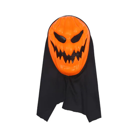 Máscara Halloween calabaza con cara malvada Naranja