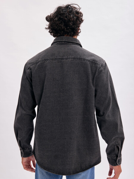 Sobrecamisa jean Negro