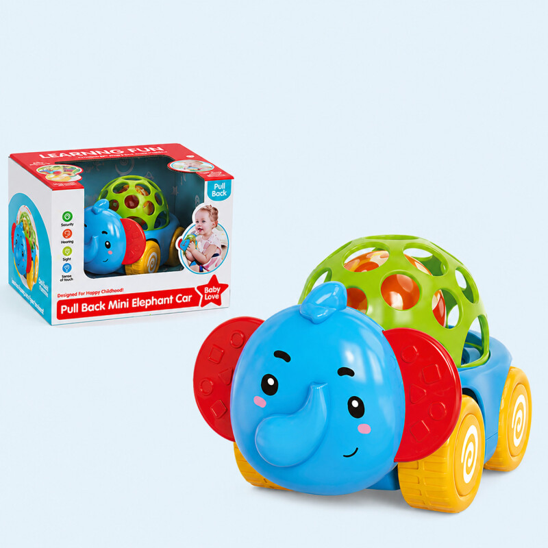 Auto Elefante Juego Juguete Infantil De Arrastre Didáctico Auto Elefante Juego Juguete Infantil De Arrastre Didáctico