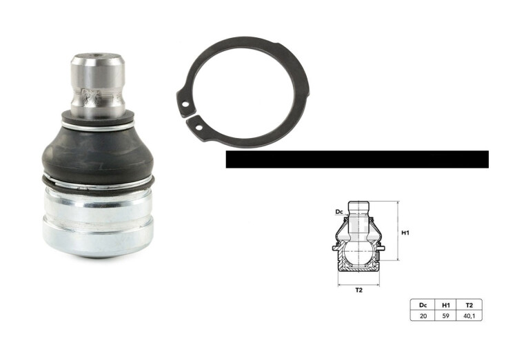 Rotula Fiat Toro, Jeep Compass 4X4 12-25 Der/Izq Rotula Fiat Toro, Jeep Compass 4X4 12-25 Der/Izq