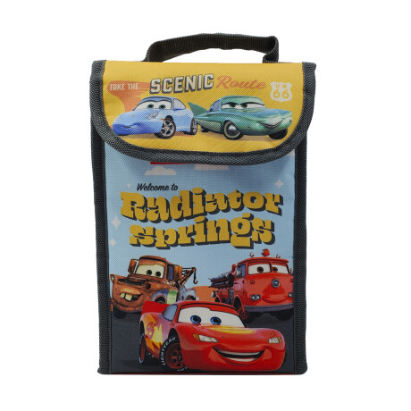 MOCHILA LUNCHERA 24.5X17.5X12 CARS RADIATOR ROJO 001