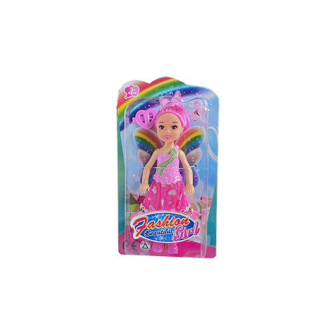 Outlet Muñeca Hada colorida en blister 18*10.5*3.5cm Outlet Muñeca Hada Colorida En Blister 18*10.5*3.5cm