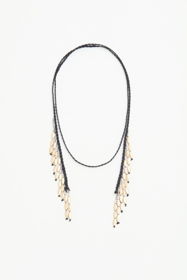 COL BRAIDED RAIN Negro