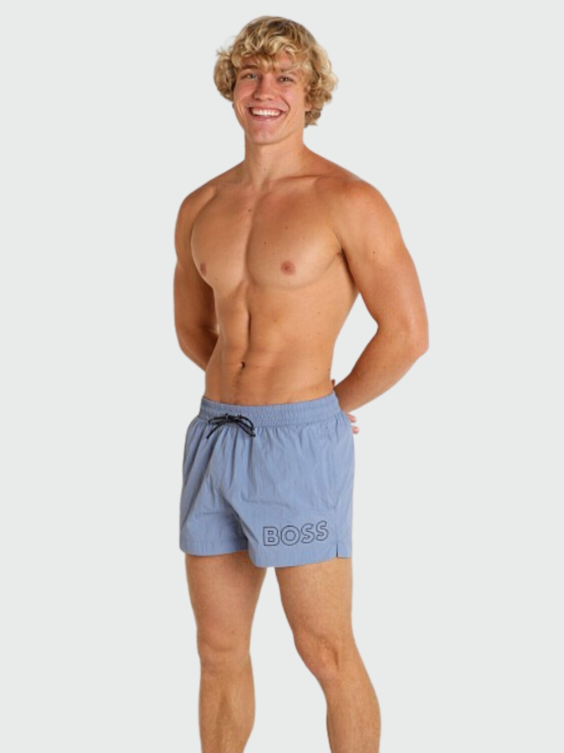 Hugo Boss - Short de playa Celeste