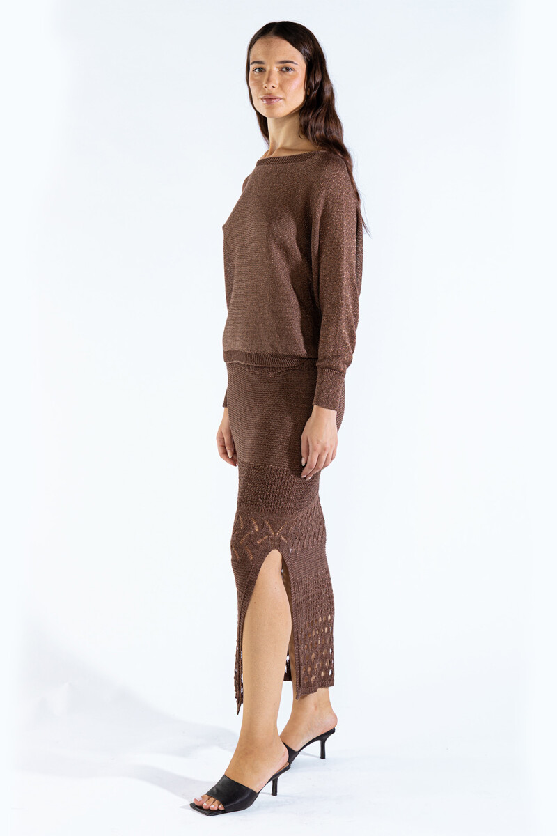 LU SKIRT Chocolate