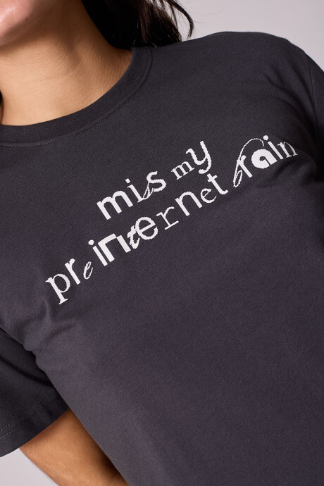 T-SHIRT JOEY DIXIE Gris Oscuro