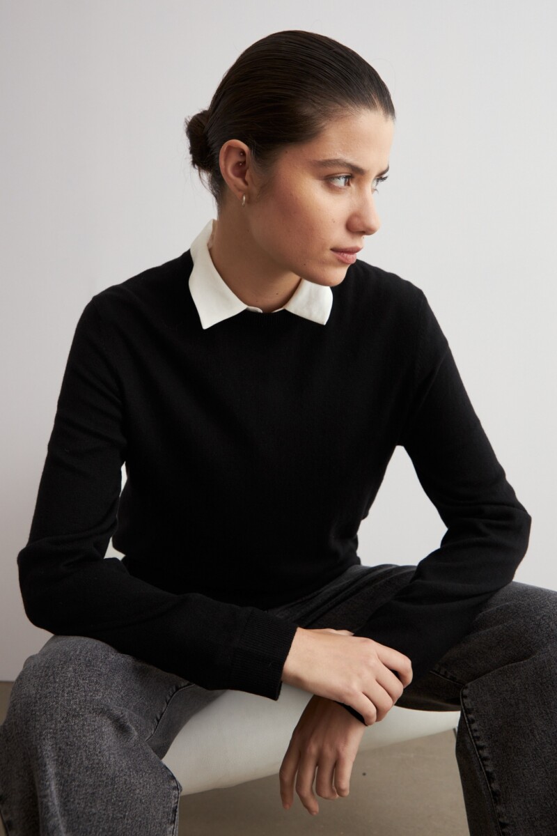 Sweater clásico - negro 