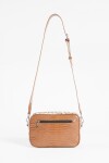 Bandolera croco marrón