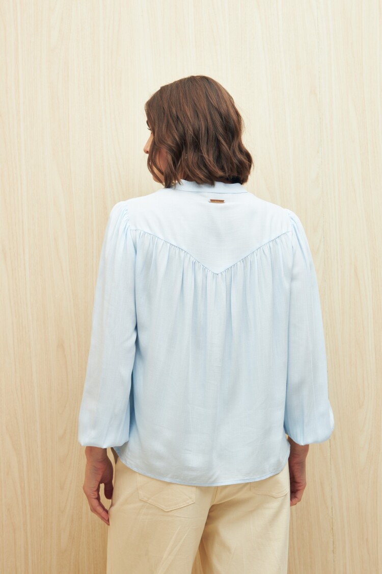 CAMISA BRICK Celeste
