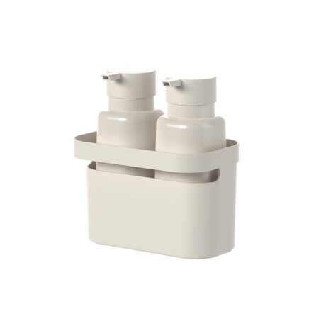 SET DISPENSADORES PLASTICO NATURAL-BEIGE FLOW