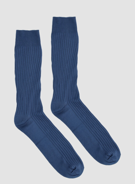 Medias de vestir sin elástico Azul
