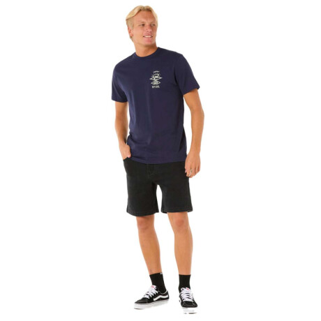 Remera Rip Curl Search Icon Negra