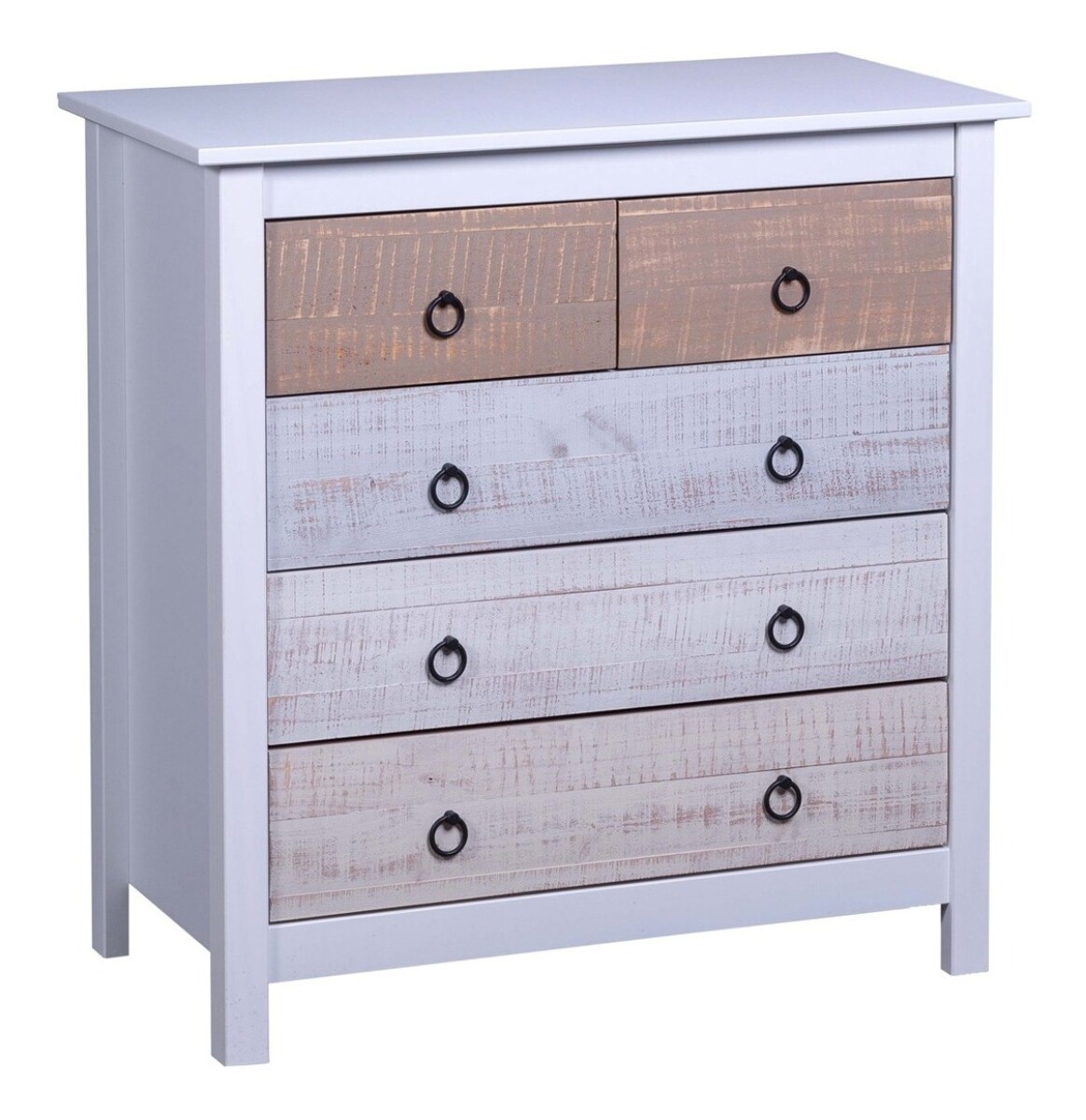 Cómoda 5 Cajones Línea Flora 