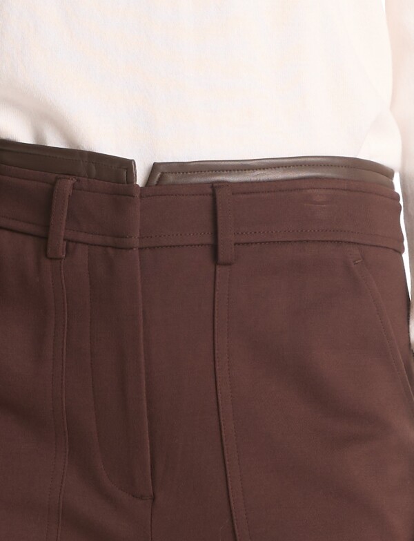 Pantalon Ankle MARRON