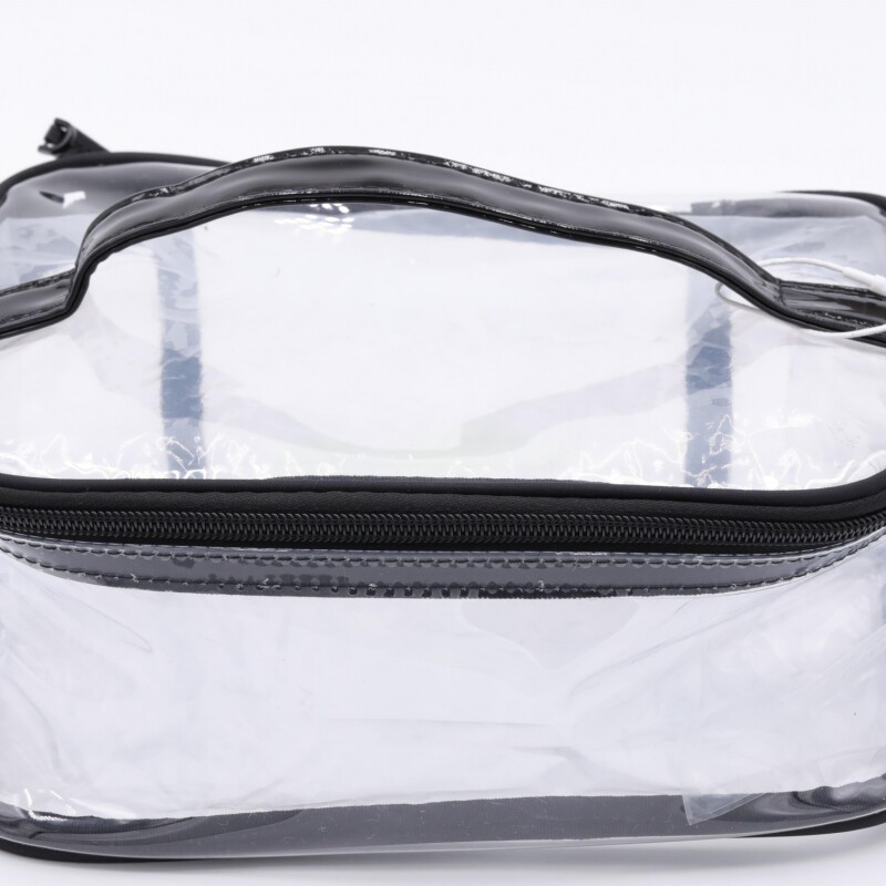 NECESER PORTÁTIL TRANSPARENTE (NEGRO) NECESER PORTÁTIL TRANSPARENTE (NEGRO)