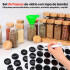 Set De 24 Especiero Frascos De Vidrio Condimentos recipiente organizador Cocina IMBACK Set De 24 Especiero Frascos De Vidrio Condimentos recipiente organizador Cocina IMBACK
