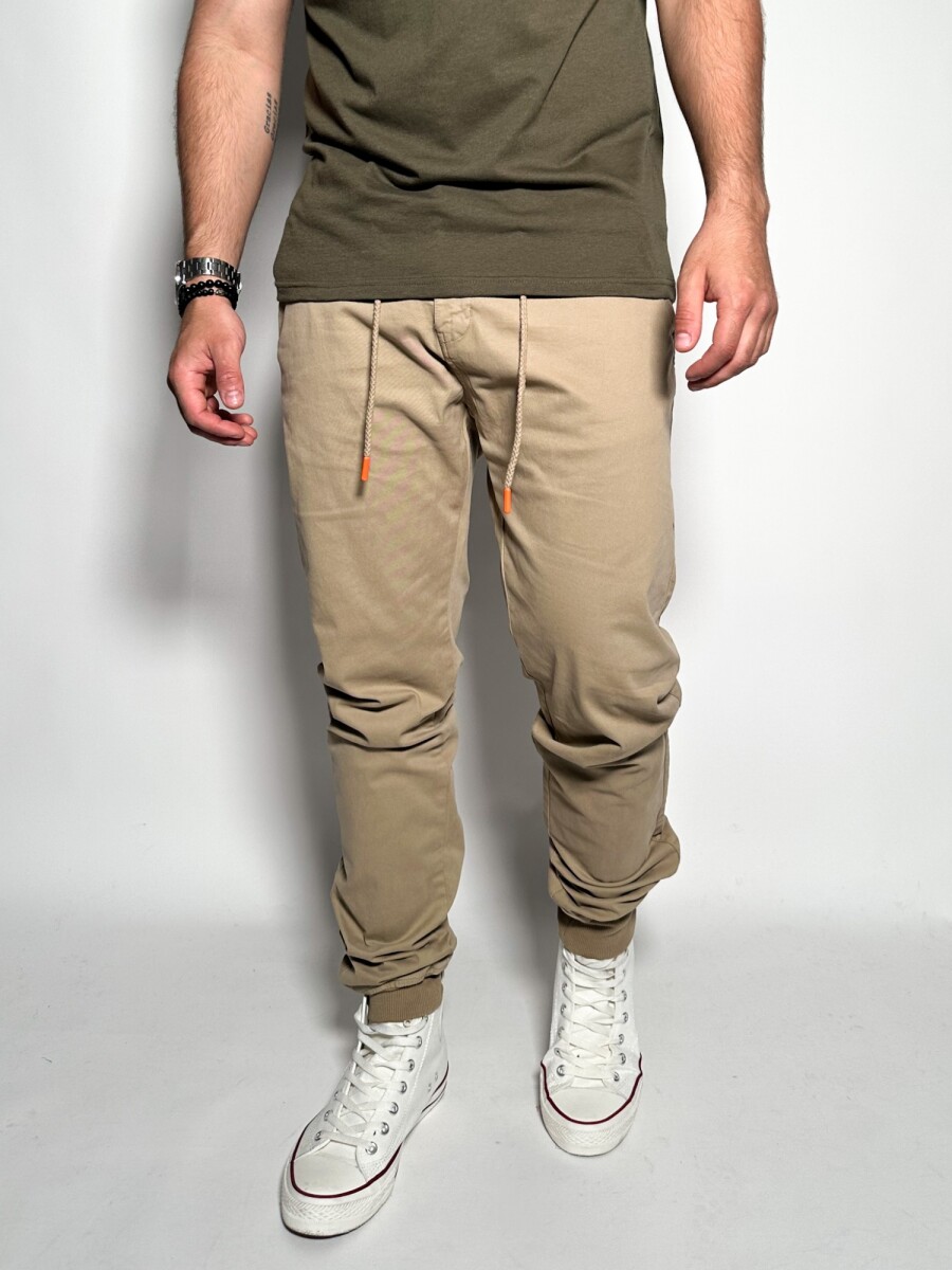 Pantalon con puño Jonas - Beige 